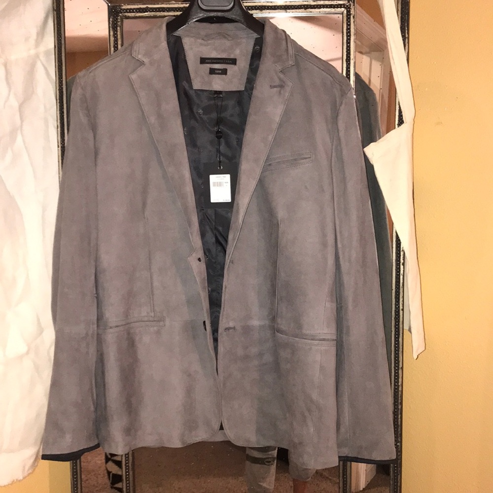 MENS JOHN VARVATOS SUADE BLAZER